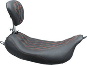 Mustang Wide Tripper Solo Seat With Backrest