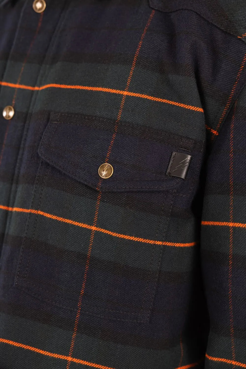 John Doe Vintage Motoshirt Jacket For Men - Green/Navy/Orange