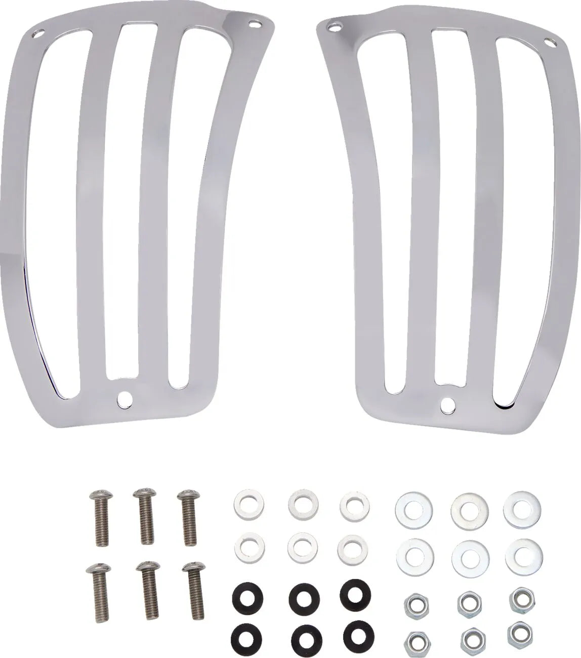 Cobra Saddlebag Lid Guards Chrome Steel Set