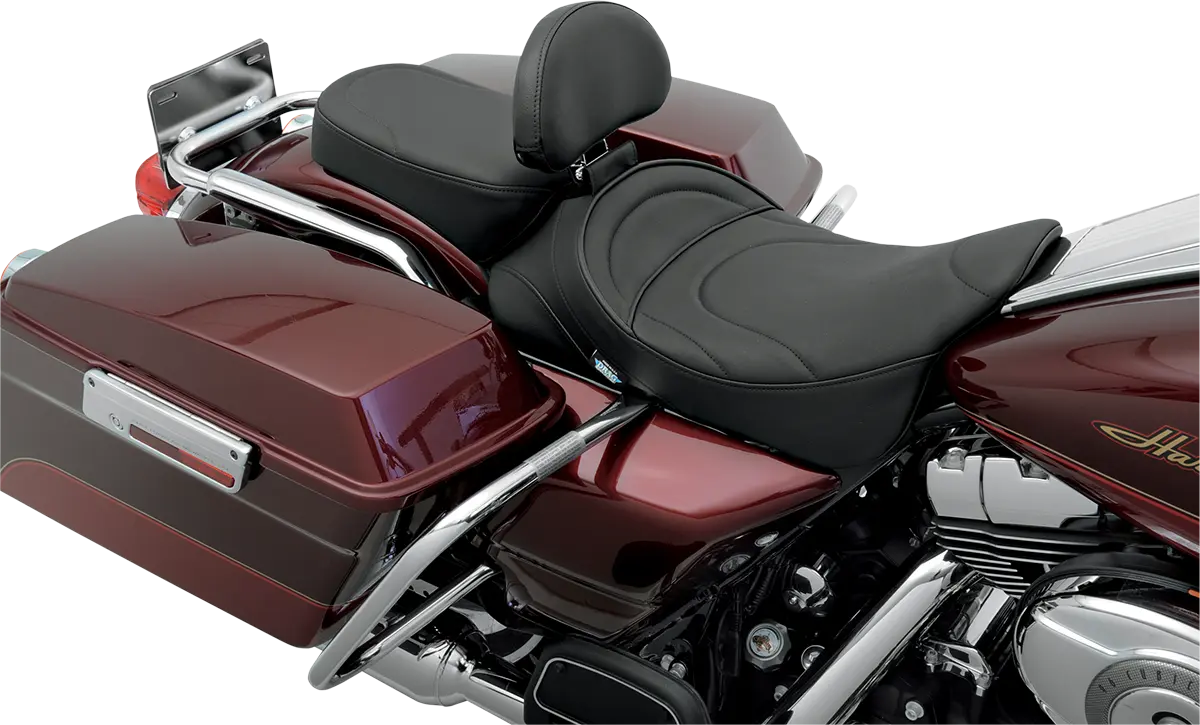 Drag Specialties Pillion Pad - Black Leather