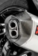 Akrapovic Muffler End Cap - Carbon Fiber Replacement