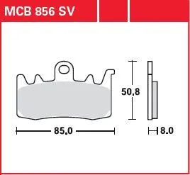 Trw Sv Series Sintered Brake Pads For Front Brake