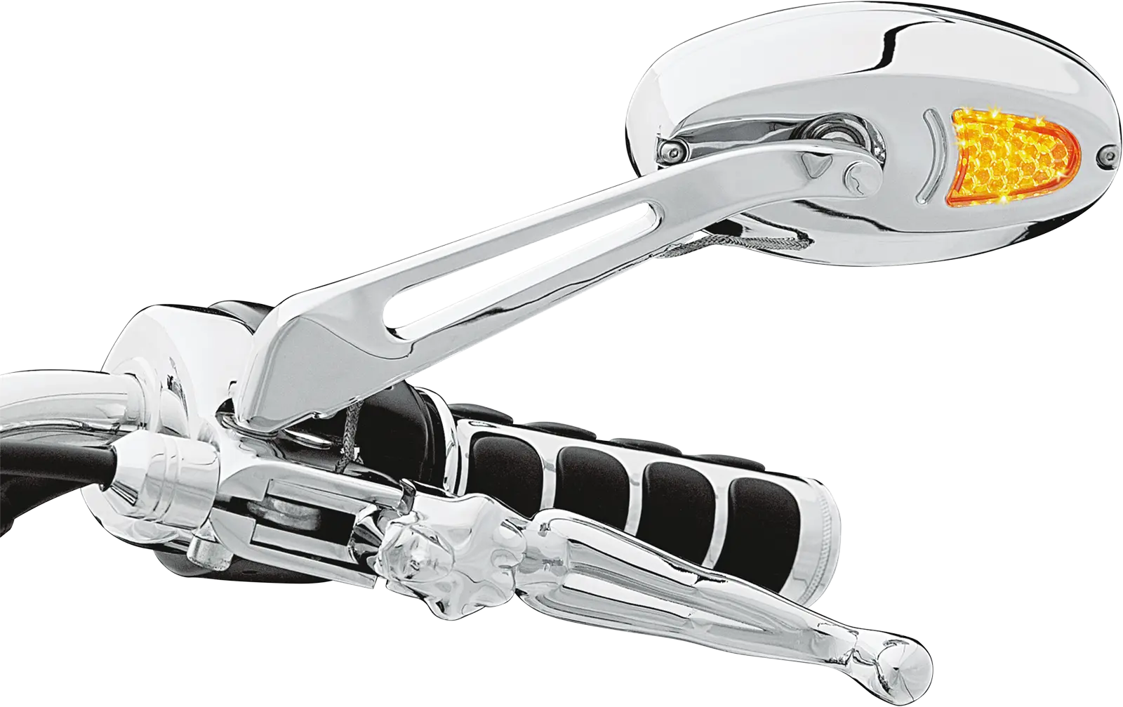 Kuryakyn Turn Signal Mirrors - Chrome Led