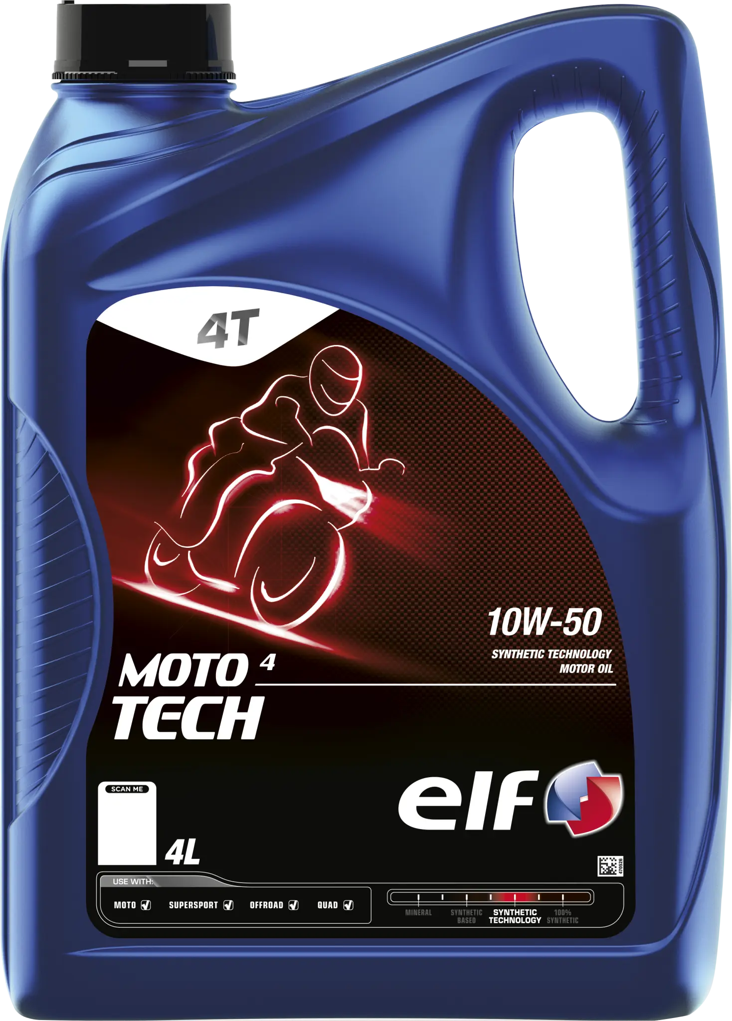 Elf Moto 4 Tech 10w-50 Engine Oil