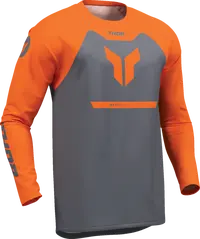 Thor Youth Ridemode Menace Jersey - Orange/Charcoal Gray