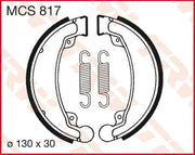 Trw Mcs817 Organic Brake Shoes - 130mm Diameter