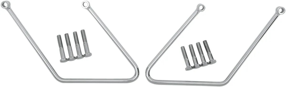 Drag Specialties Chrome Saddlebag Support Brackets