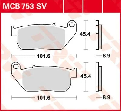 Trw Sv Series Sintered Brake Pads For Front Brake