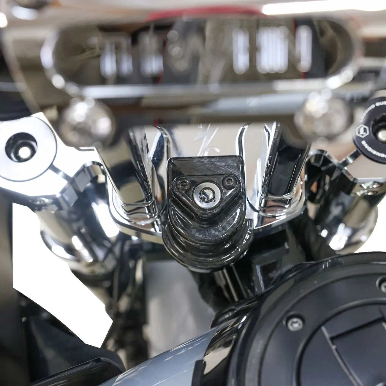 Thrashin Supply Co. Steering Lock Cover Carbon Fiber