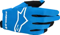 Alpinestars Youth Radar Gloves Mx Touchscreen - Black/White/UCLA Blue