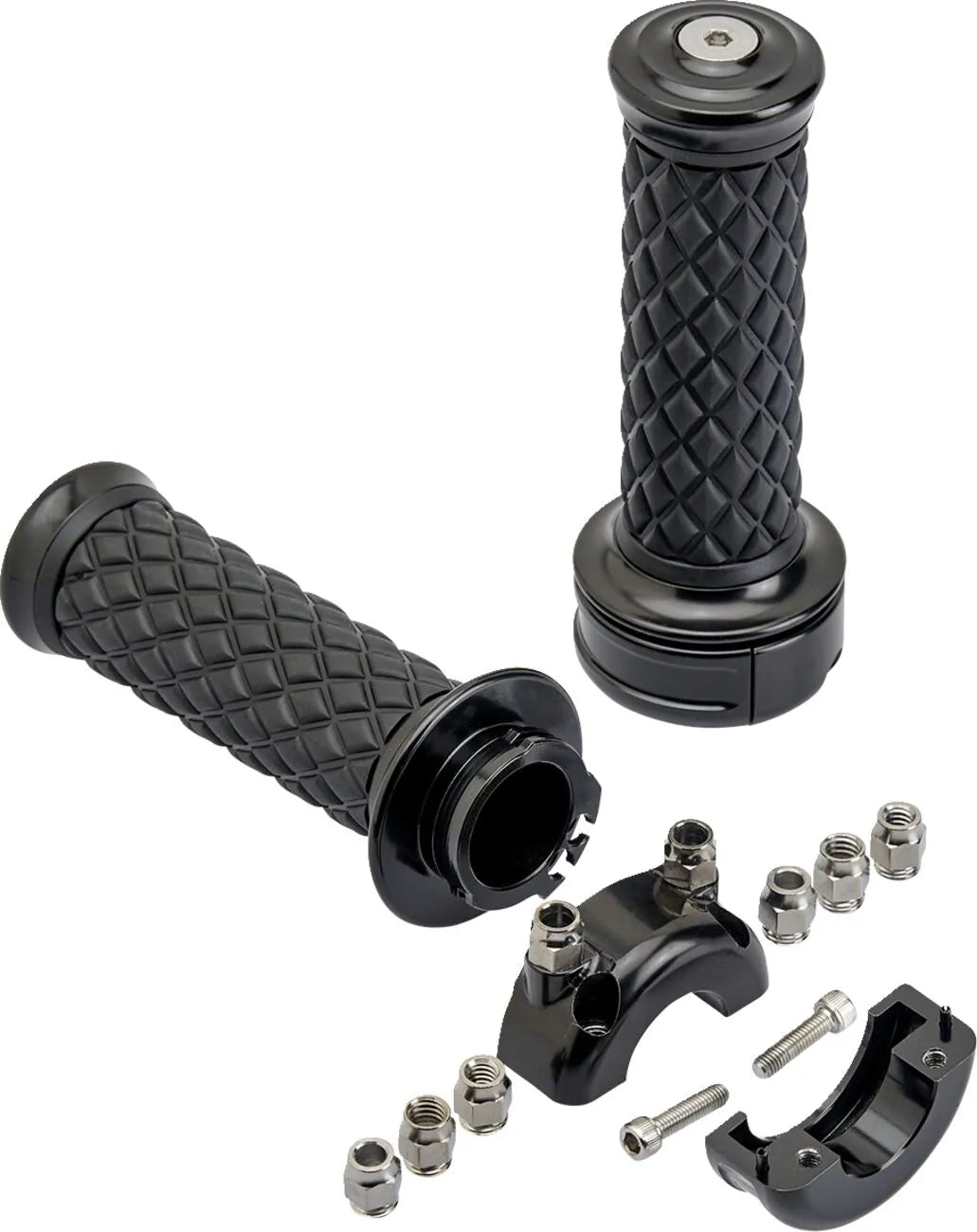 Biltwell Alumicore Grips - Black Aluminum