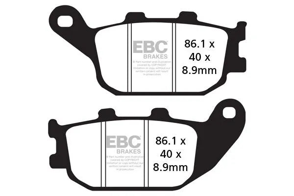 Ebc Sfa-hh Series Sintered Brake Pads For Scooters