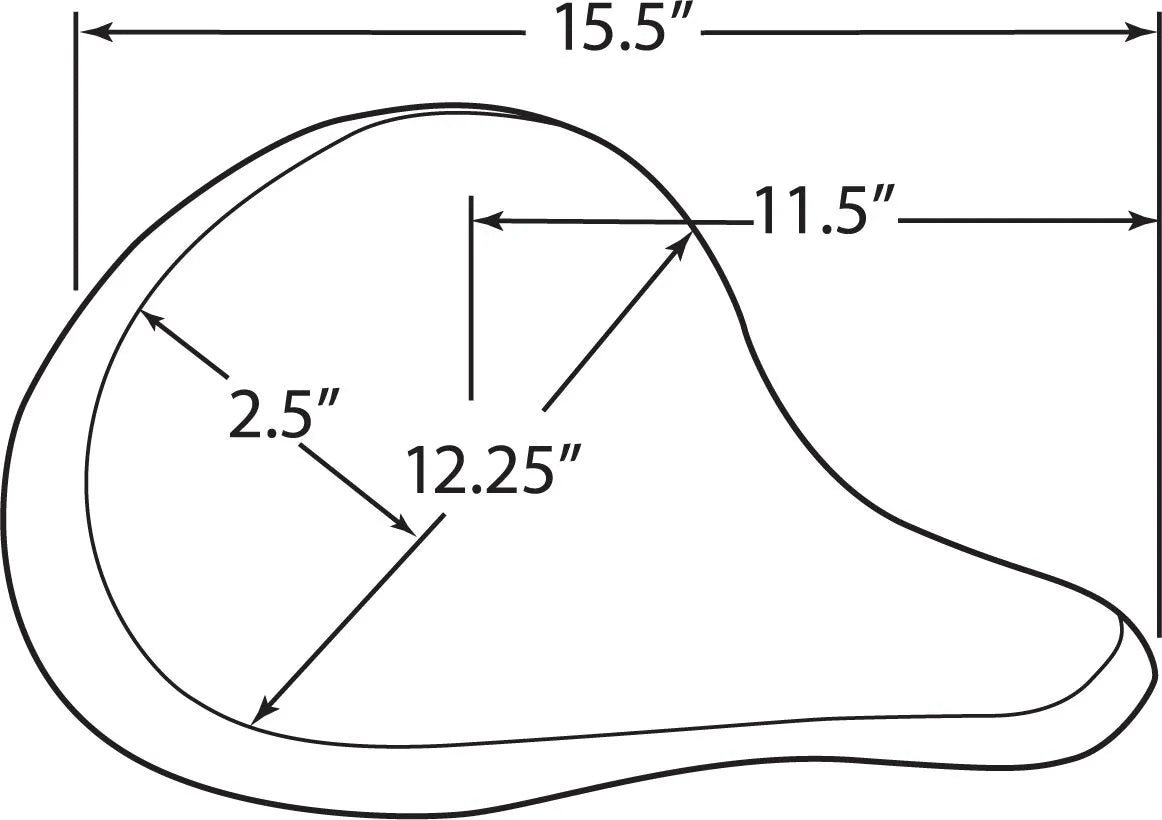 Drag Specialties Large Spring Solo Seat