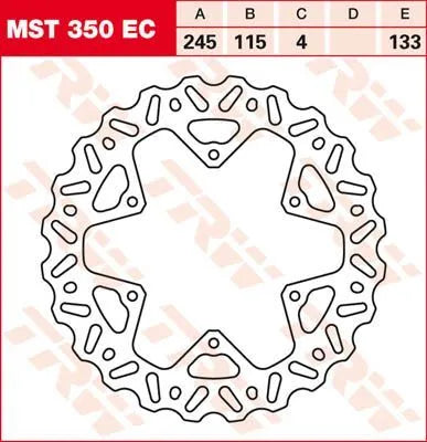 Trw Ec Cross Design Brake Rotor