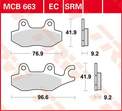 Trw All Round Sintered Metal Brake Pads