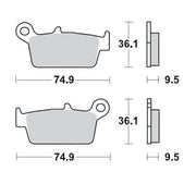 Moto-master Racing Brake Pads Offroad - Sintered Metal