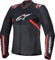 Alpinestars Stella T-sps Air V2 damejakke - Sort/hvid/fluorescerende lyserød