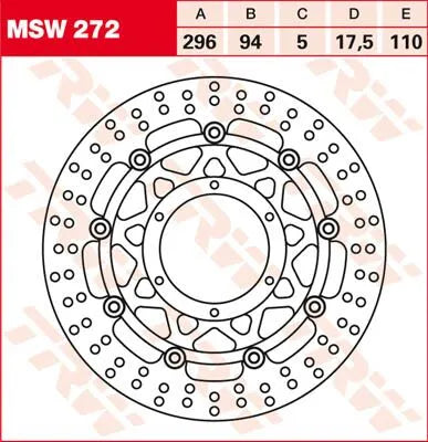Trw Round Floating Brake Rotor For Motorcycles