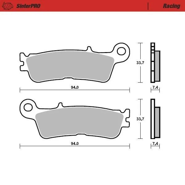 Moto-master Racing Offroad Brake Pads - Sintered Metal