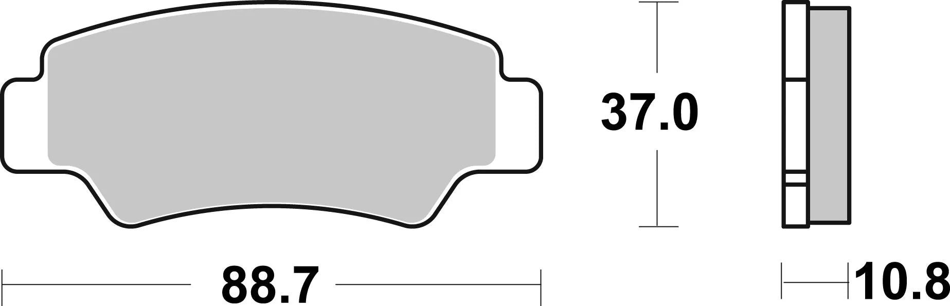 Sbs Si Offroad Sintered Brake Pads Set