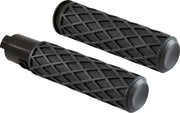 Arlen Ness Diamond Grips - Black, 1"