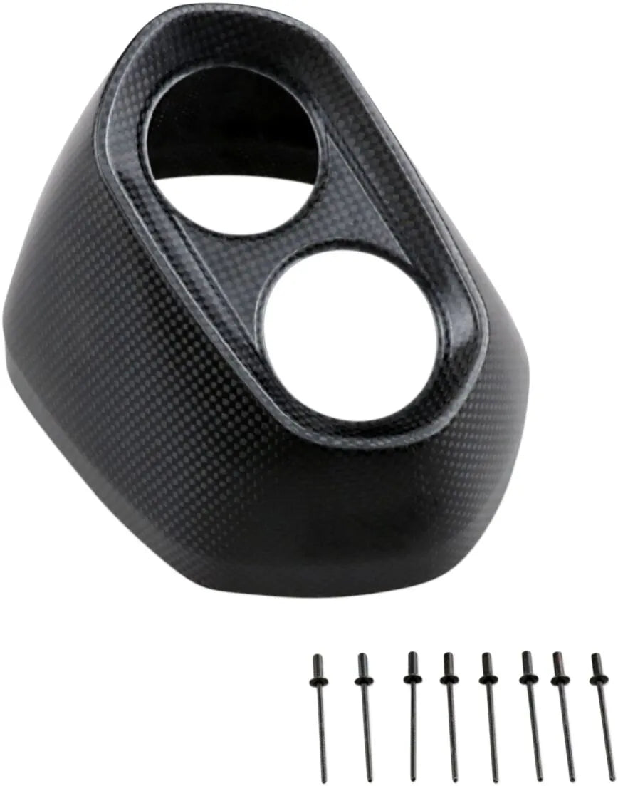 Akrapovic End Cap For Mufflers - Carbon Fiber Black
