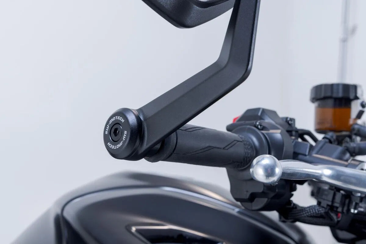 Sw-motech Bar End Mirrors - Black Anodized Aluminum