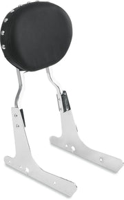 Drag Specialties Oval Backrest Pad - Black Studded