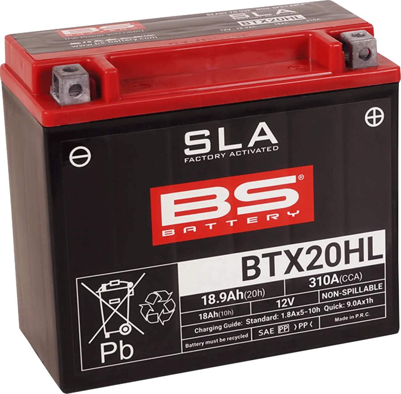 Bs Battery Agm 12v 18ah Motorcycle Battery