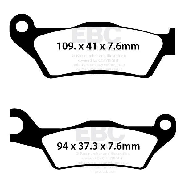 Ebc Sfa Series Organic Scooter Brake Pads