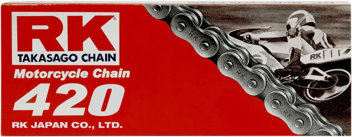 Rk M420 Standard Motorcycle Chain - 104 Links