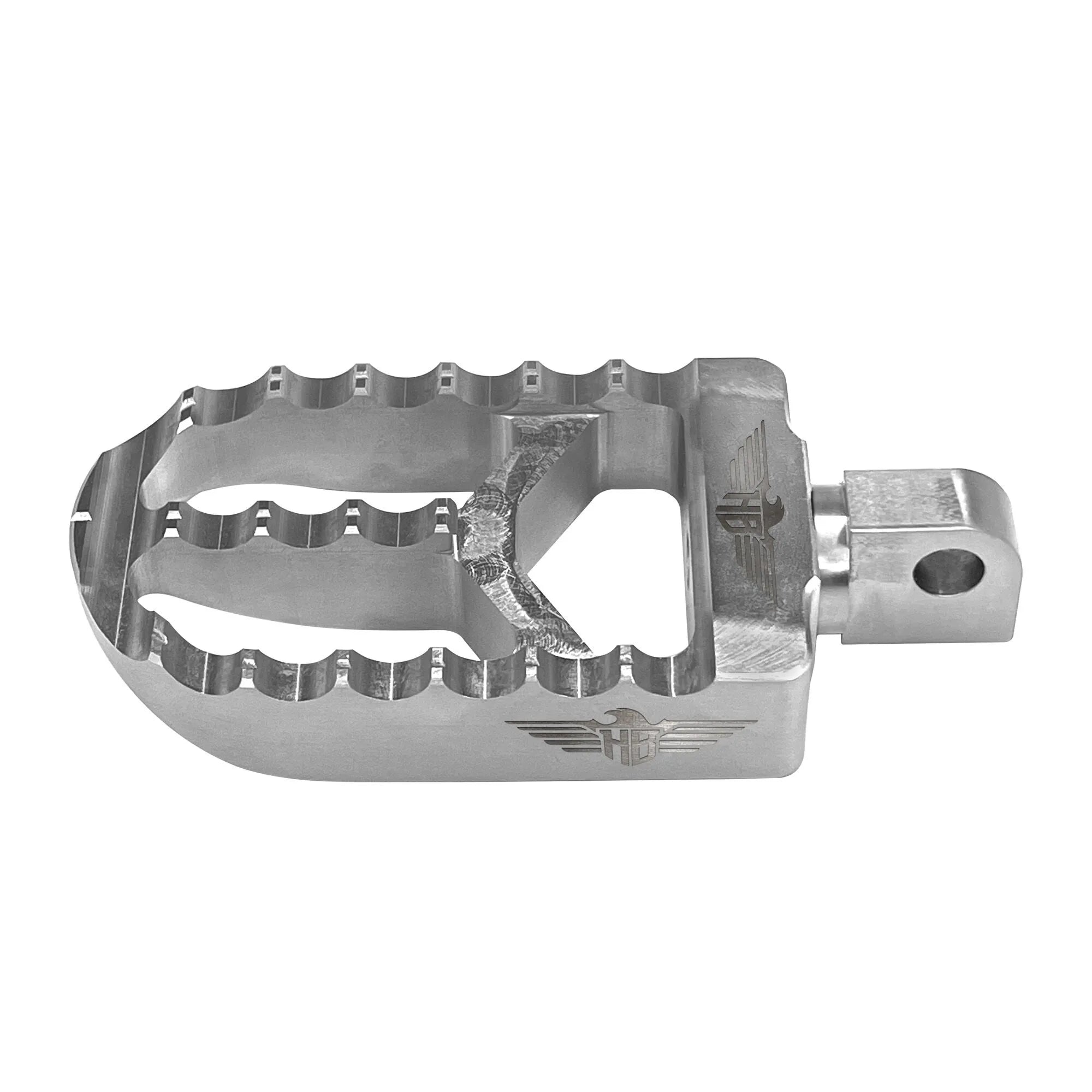 Heinz Bikes Foot Pegs For Harley - Silver Aluminum