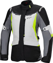 Alpinestars Stella St-1 vandtæt jakke - Sort/grå/fluorescerende gul