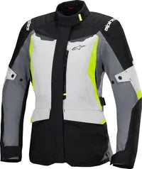 Alpinestars Stella St-1 vandtæt jakke - Sort/grå/fluorescerende gul