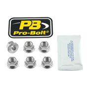 Pro Bolt Stainless Steel Sprocket Nuts - 6 Pack