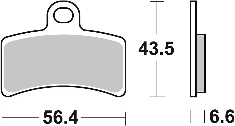 Sbs Hf Street Ceramic Organic Brake Pads Set
