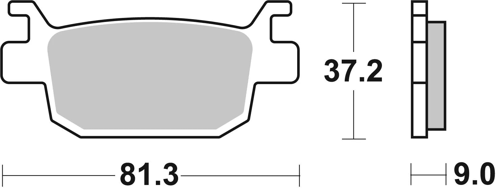 Sbs Ms Scooter Maxi Sintered Brake Pads