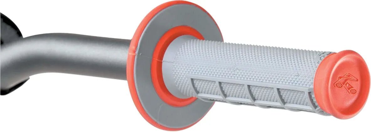 Renthal Offroad Dual-compound Grips - Orange/gray