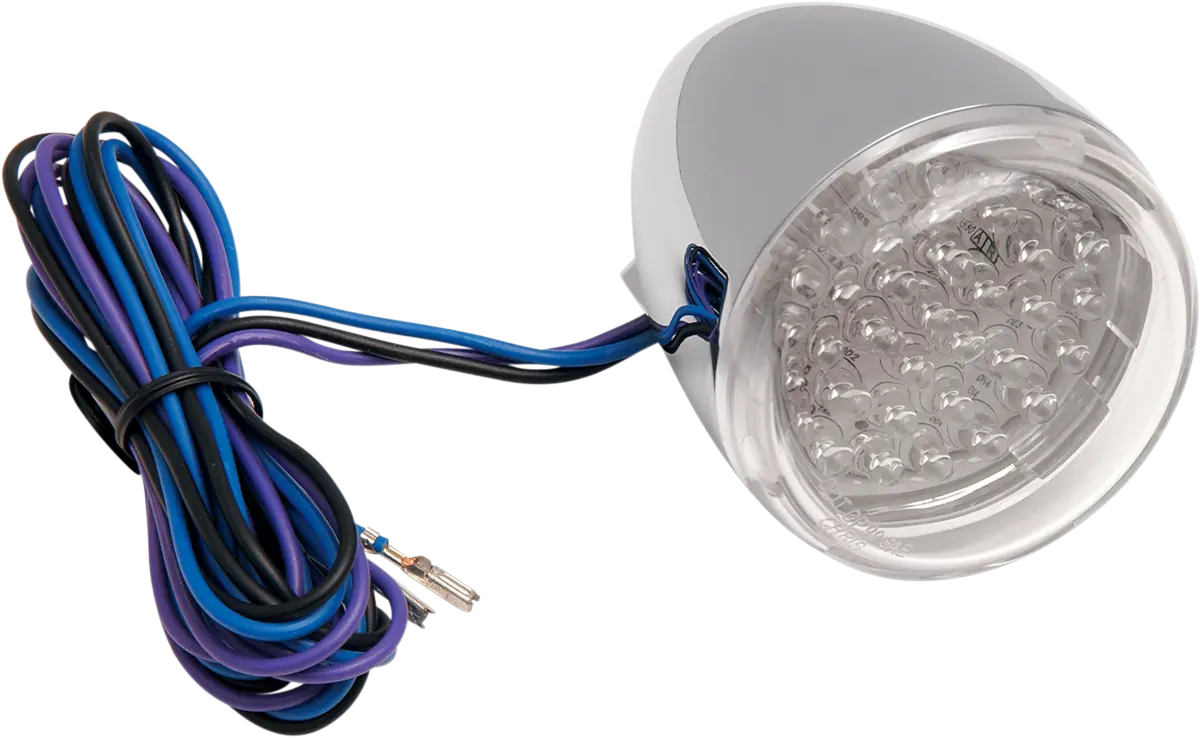 Chris Products Led Turn Signal - Chrome, Red