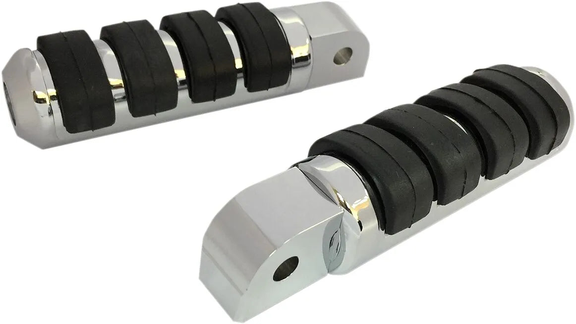 Drag Specialties Foot Pegs - Chrome & Rubber