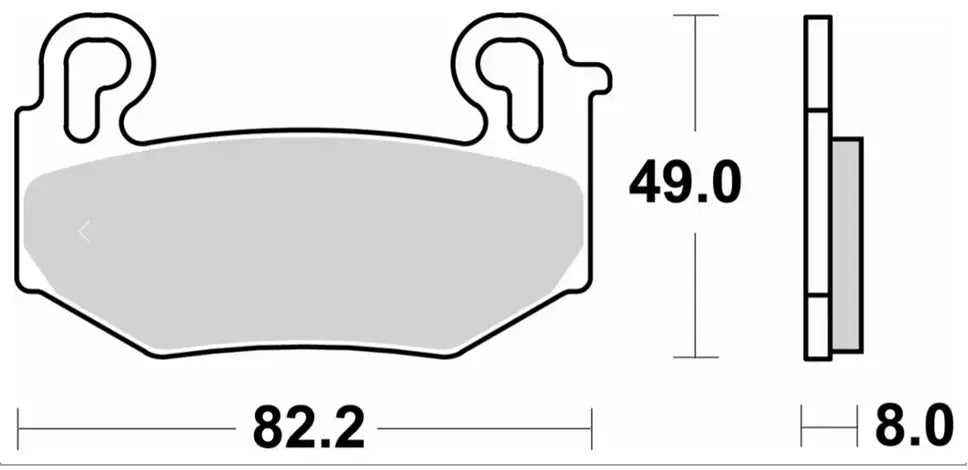Sbs Hs Street Excel Sintered Front Brake Pads