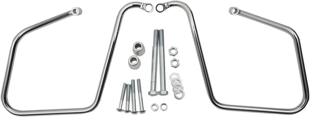 Drag Specialties Chrome Saddlebag Support Brackets