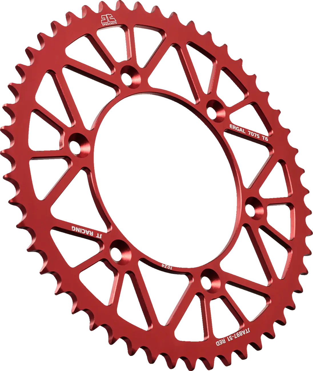 Jt Sprockets Aluminum Rear Sprocket - Red