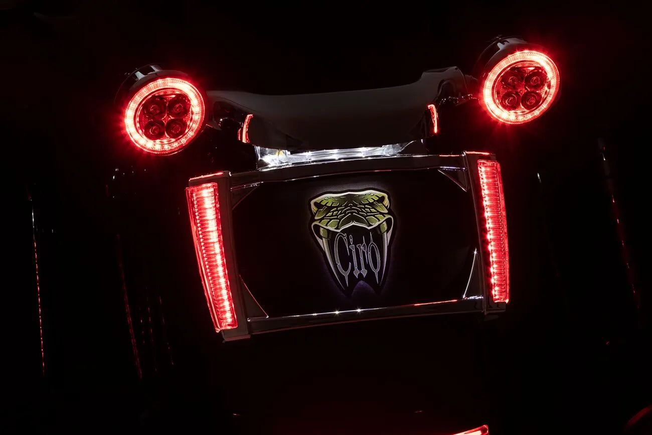 Ciro Led Lighted License Plate Frame For Harley Davidson