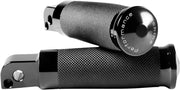Performance Machine Contour Foot Pegs - Black Anodized