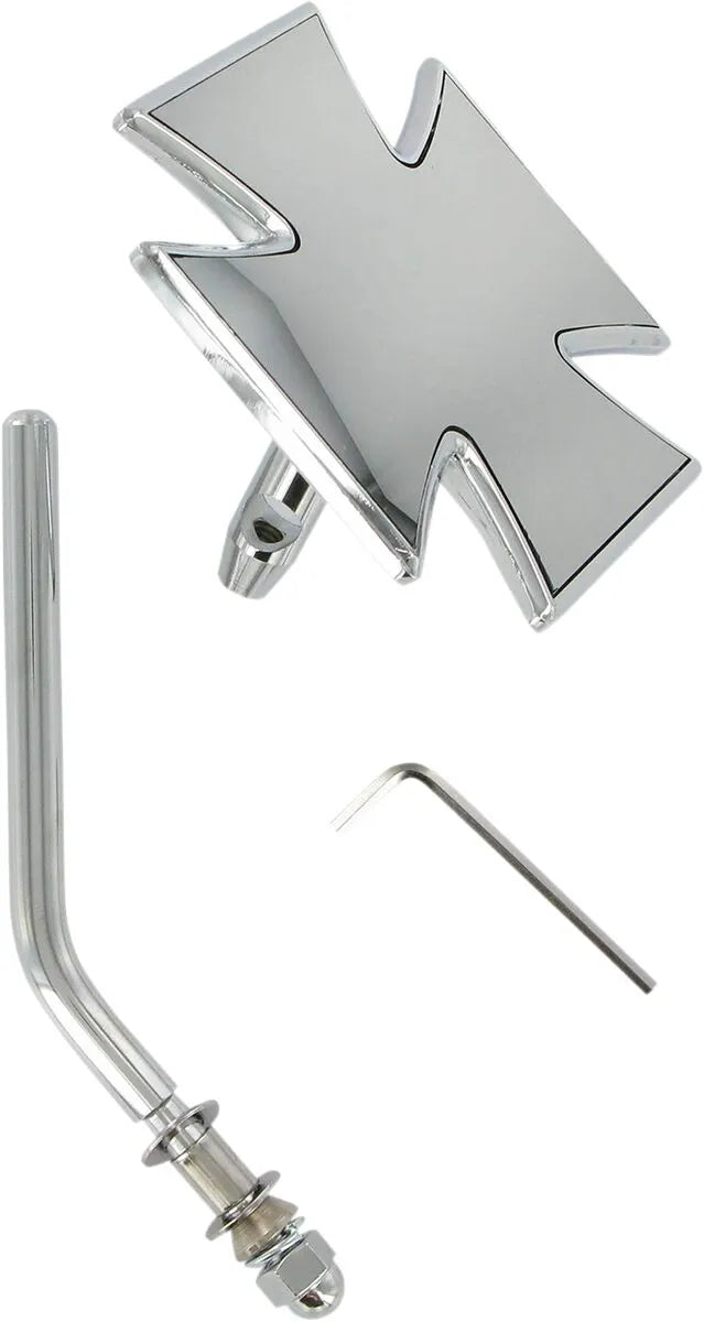 Drag Specialties Maltese Mirror - Chrome, 4"