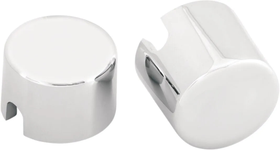 Drag Specialties Chrome Axle Caps - Aluminum