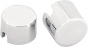 Drag Specialties Chrome Axle Caps - Aluminum