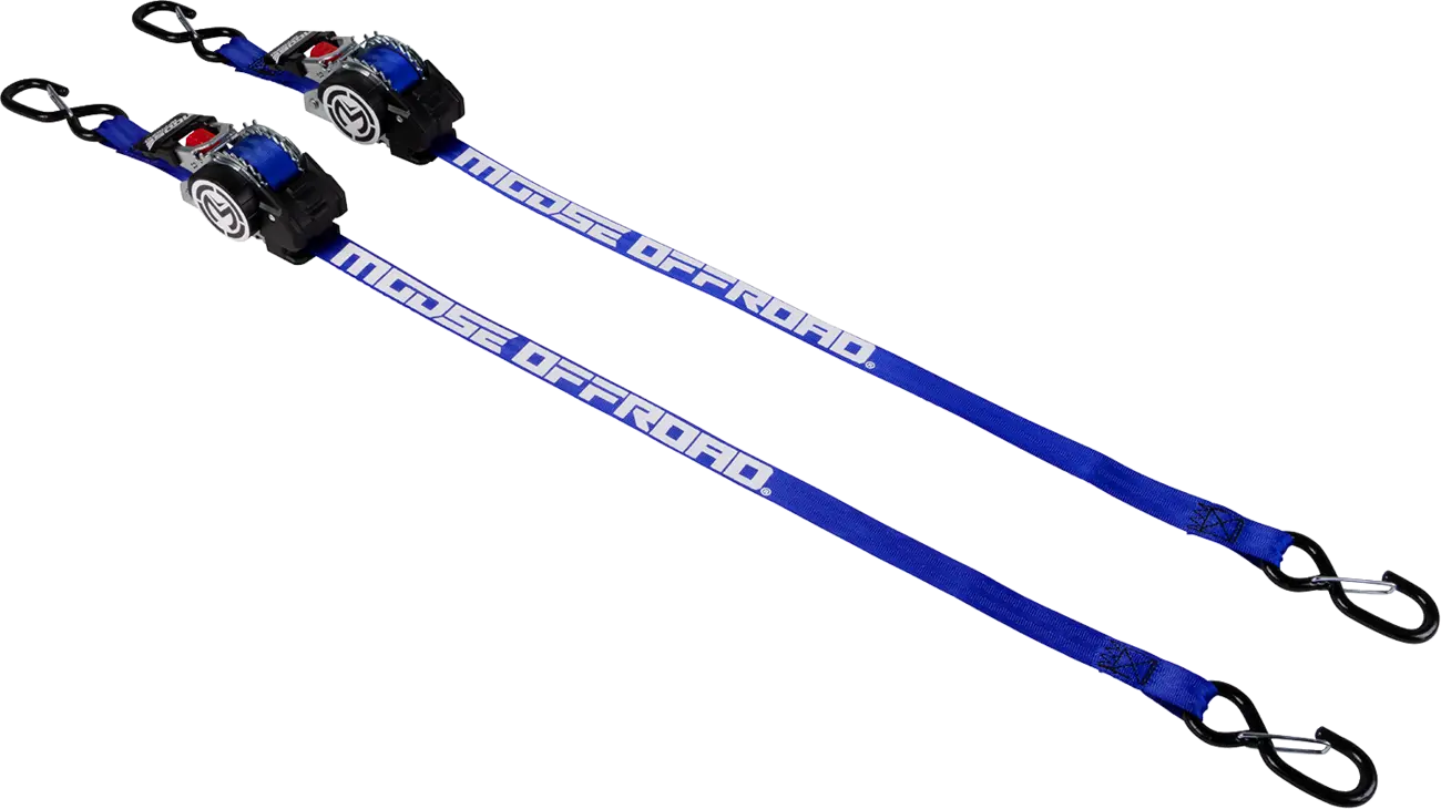 Moose Offroad Retractable Ratcheting Tie Down Straps