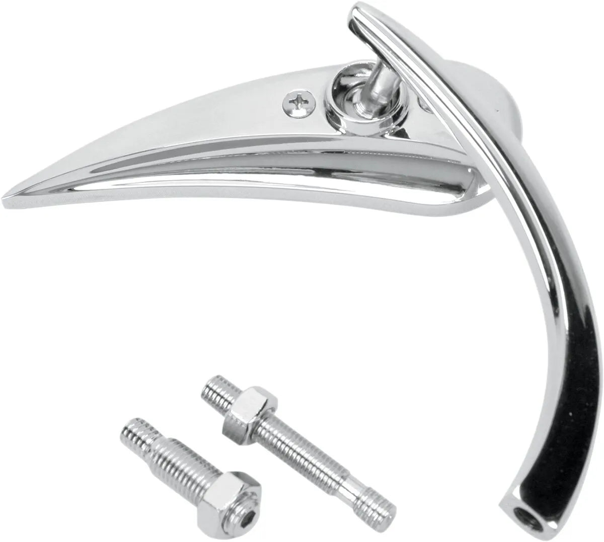 Arlen Ness Micro-mirror - Chrome Teardrop Motorcycle Mirror